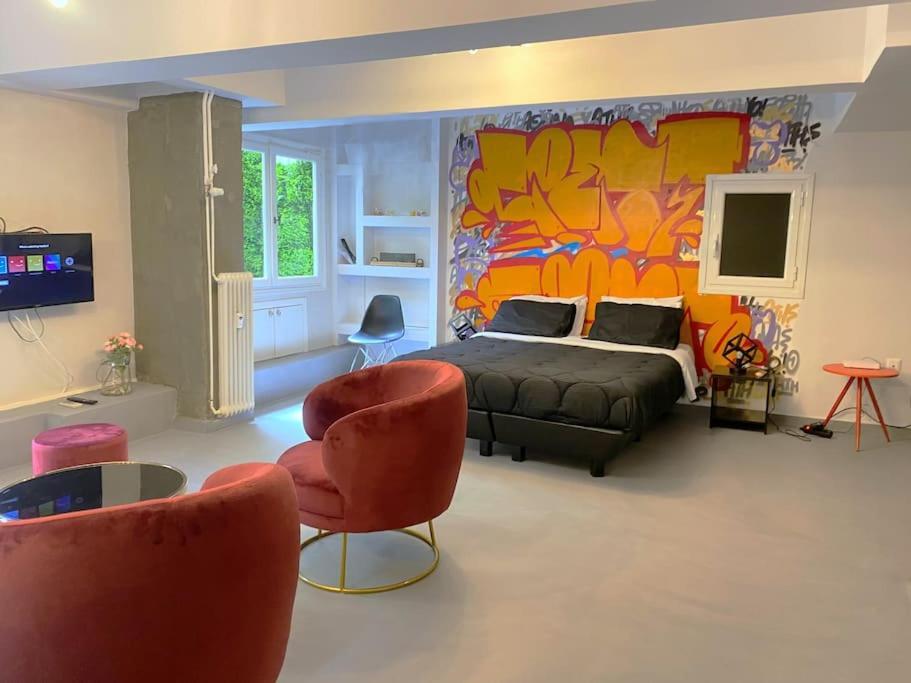 Brand New Modern Street-Style Studio /City Center Athene Buitenkant foto